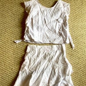 Lilly Pulitzer White Two Piece Set